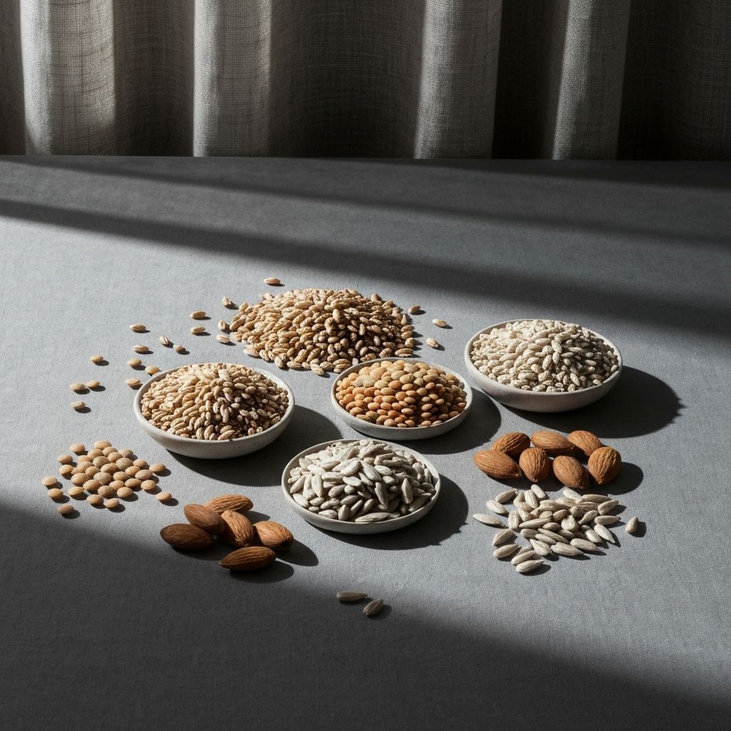 Whole grains and legumes